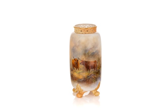ROYAL WORCESTER VASE BY JOHN STINTON | A.H. Wilkens